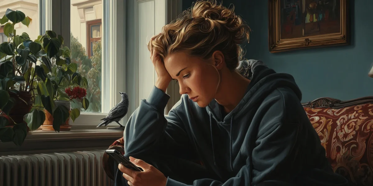 אישה מתוסכלת שלא מוצאת זוגיות