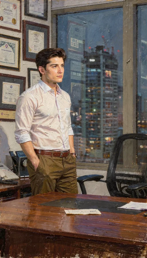 אילוסטרציה של בחור מצליח מבחינה מקצועית, שעדיין חווה תסכול שלא מרגיש טוב כמו שקיווה