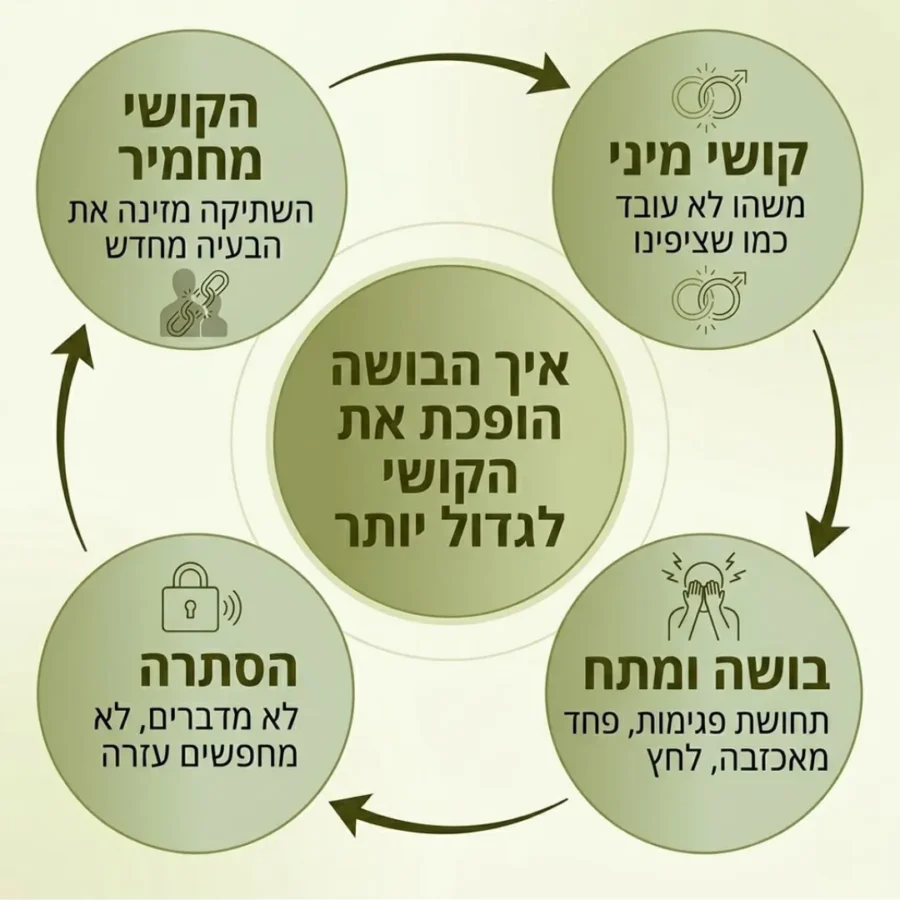 מעגל השימור וההעצמה של הקושי המיני והבושה